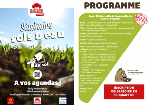 Affiche Séminaire eau & sol