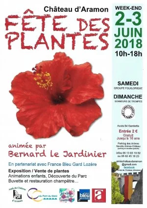Affiche Fête des Plantes du Château d'Aramon