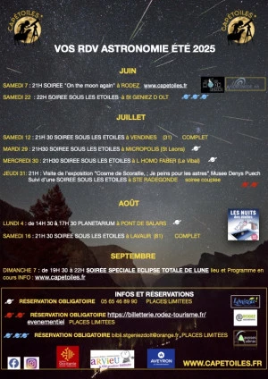 Affiche Votre été sous les étoiles de l'Aveyron