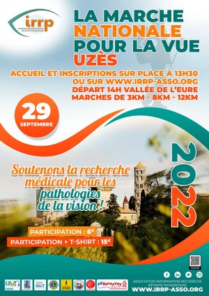 Affiche Marche Nationale pour la Vue / Uzès