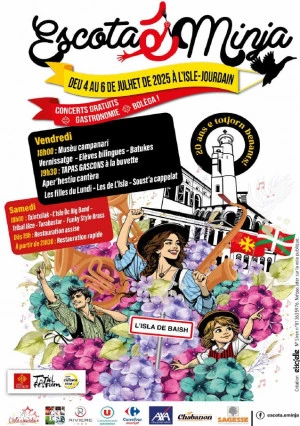 Affiche Festival Escota & Minja L'Isle-Jourdain