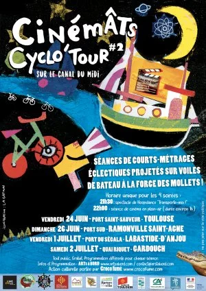 Affiche CINÉMÂTS CYCLO'TOUR #2 - Gardouch "Cocktail du Capitaine"