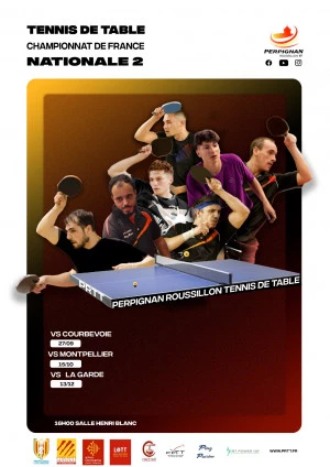 Affiche Nationale 2 : les catalans défient les parisiens 