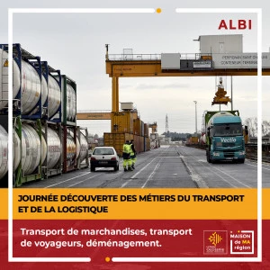 Affiche Journée découverte des métiers du transport et de la logistique 