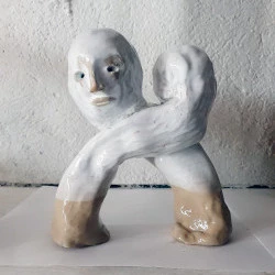 COUPLE N°2 - 16 x 6 x 8 cm, grès émaillé, 2025