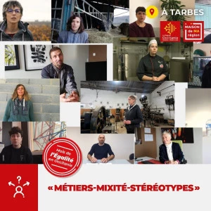 Affiche Après-midi Découverte des métiers Mixité-Stéréotypes