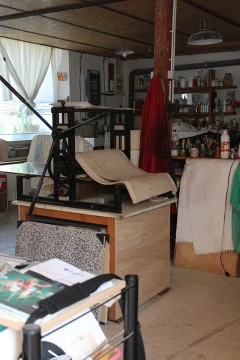 Atelier 2024 - <p>Presse taille douce et atelier création</p> - S.V
