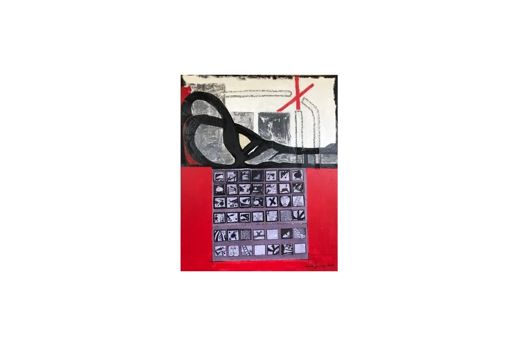 CONFINEMENT I - Technique mixte 100cm x81cm - 2100 € 