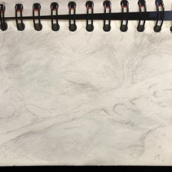 Aiga - Carnet de Romeyer (Drôme), extrait - Technique mixte - Extrait du projet "Aiga - La cartographie sensible de l'eau" - 2019 - Philippe Pitet 