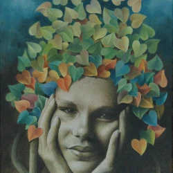 Nostalgie - Acrylique sur toile, format 30 X 60 cm