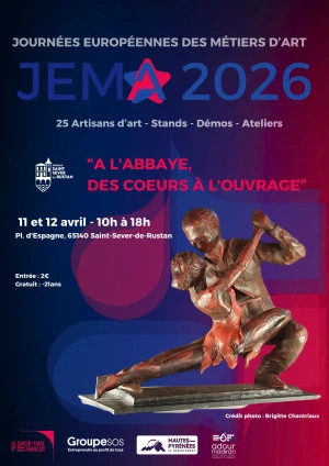 Affiche Abbaye de Saint-Sever-de-Rustan (65140) - Journées Européennes des Métiers d'Art 2026