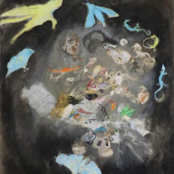In the End was the Dreaming - peinture - 160 x 140 cm huile sur toile de jute 2025 