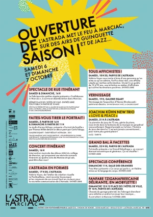 Affiche Ouverture de la Saison Culturelle 2018-2019 à L'Astrada Marciac