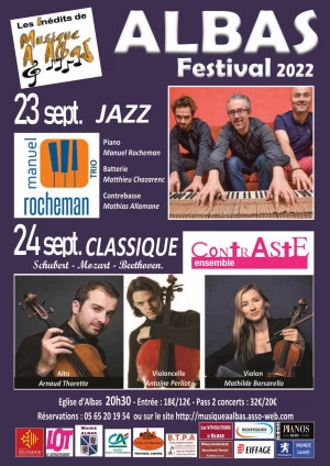 Affiche Festival d'Albas Jazz et musique classique