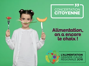 Affiche Rencontre "L'alimentation : grande cause régionale 2018" : Aude