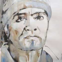 Ulysse - Encres sur papier, 65 x 50 cm - Sylvie Seigneuret 