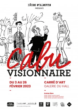 Affiche Exposition Cabu Visionnaire 