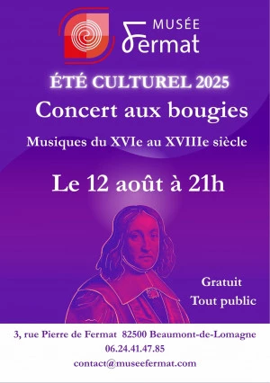 Affiche Concert aux bougies : L'ensemble Les Fulgurants, Rencontre avec les grands compositeurs