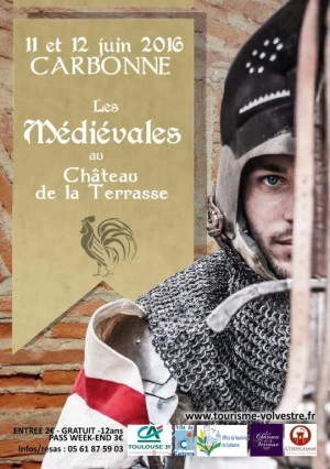 Affiche Les Médiévales au Château de la Terrasse de Carbonne