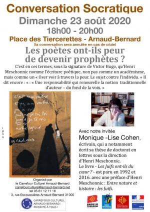 Affiche Conversation socratique : Les poètes ont-ils peur de devenir prophètes ?