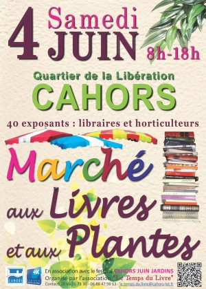 Affiche Marché aux livres et aux plantes - 5ème Édition !