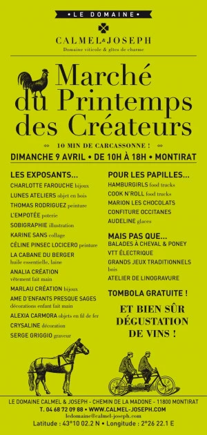Affiche Marché Du Printemps des Créateurs
