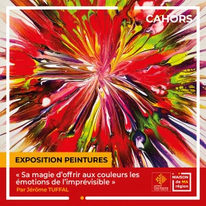 Affiche EXPOSITION PEINTURES « Sa magie d'offrir aux couleurs les émotions de l'imprévisible »