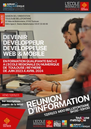 Affiche Devenir développeur web et mobile