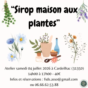 Affiche Atelier sirops maison à base de plantes