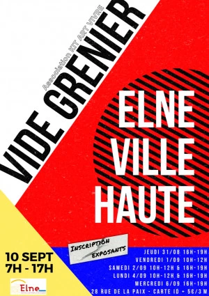 Affiche Vide Grenier en Ville Haute d'Elne
