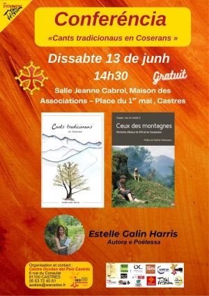 Affiche Conférence « Cants tradicionaus en Couserans »