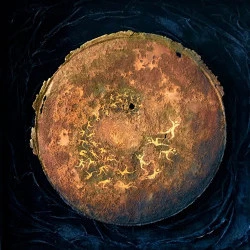 lune rousse - cul de fût sur charbon 80X80 - 2017 - libre 