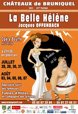 Affiche La Belle Hélène - Opéra bouffe de Jacques Offenbach