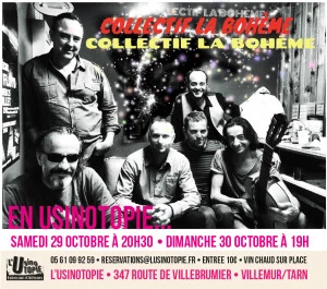 Affiche Concerts Collectif La Bohême