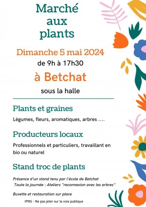 Affiche Marché aux plants de Betchat