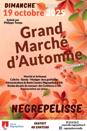 Affiche Grand Marché d'Automne et Fête de la citrouille