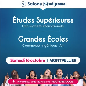 Affiche Salon Studyrama Grandes Ecoles de Montpellier