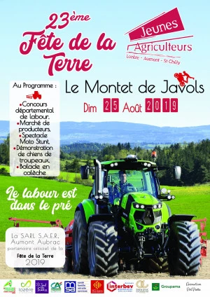 Affiche 23 ème Fête de la Terre " Le labour est dans le pré"