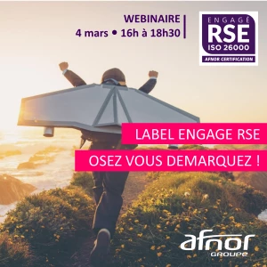 Affiche Engagé RSE, le label qui fera votre différence