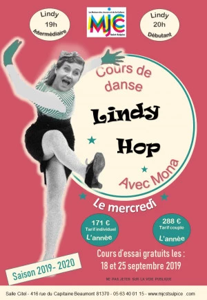 Affiche Cours de danse Lindy Hop gratuits