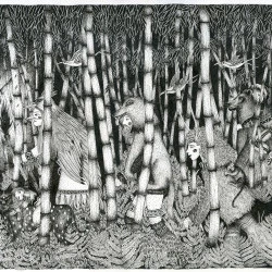 La Traversée - Encre sur papier - @solinegarry 