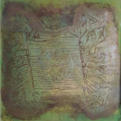 sans titre - technique mixte sur tôle et acrylique 100 x 100 cm 2020