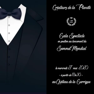 Affiche Soirée de Gala Créateurs de la Planète