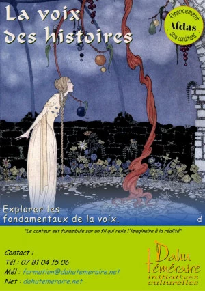 Affiche La Voix des histoires - stage Art du Conte