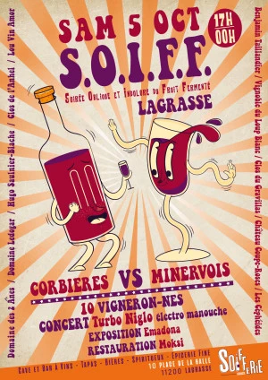 Affiche S.O.IF.F.F. Soirée Oblique et Indolore du Fruit Fermenté