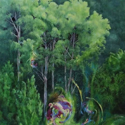 Vallon - acrylique sur toile - élise eid 