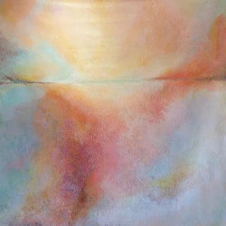 Vibration d'un été à Collioure - 210/190 cm Acrylique sur toile - Gabriella Moussette 