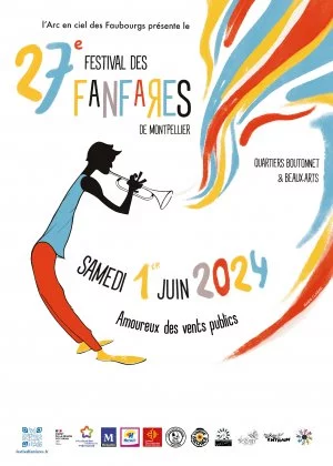 Affiche Festival des Fanfares de Montpellier
