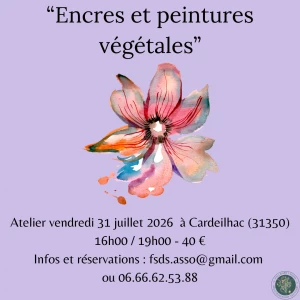 Affiche Atelier encres et peinture végétale