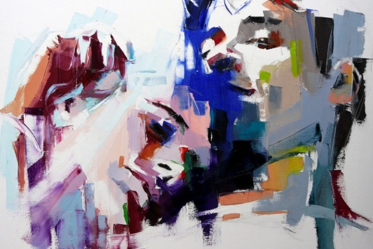 Ensemble, c'est tout - Huile sur toile - Elisabeth Besnier 